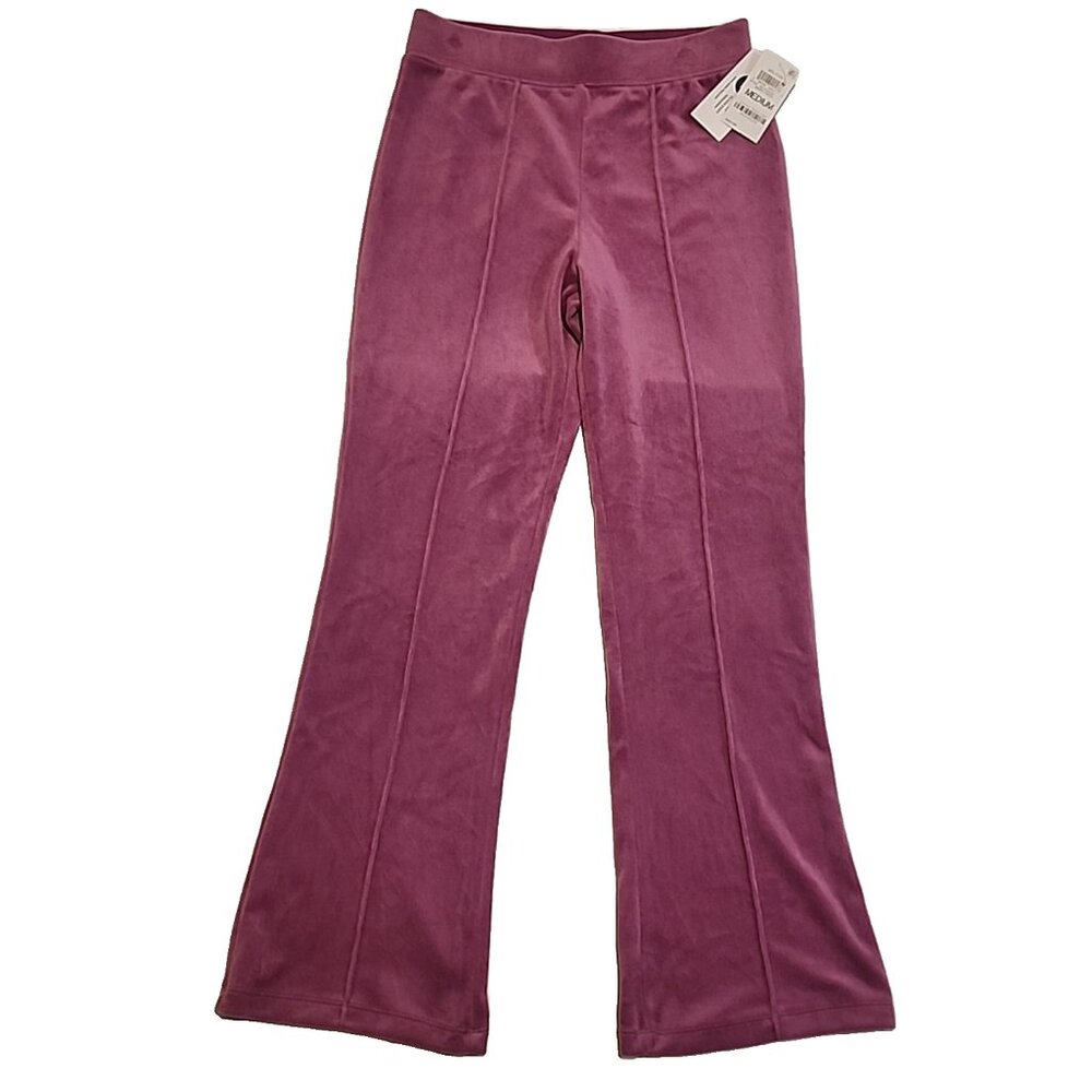 IDEOLOGY Girls size M Velour Elastic Waist jogger stretch Pants sweatpants new